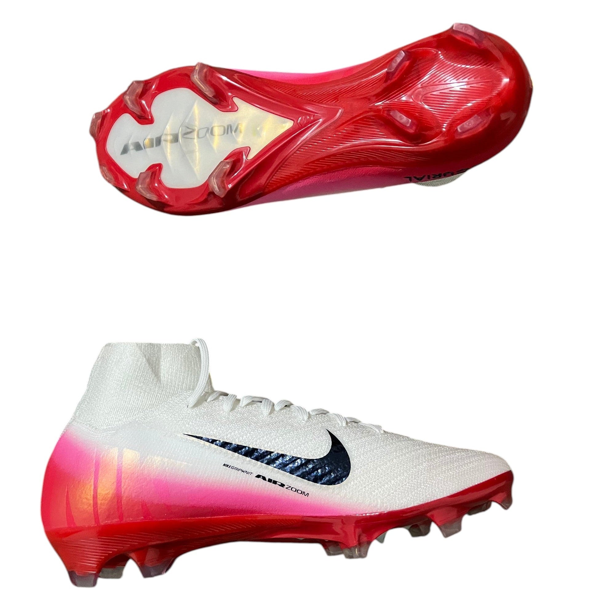 Nike Mercurial Superfly 10 Elite FG Red and White