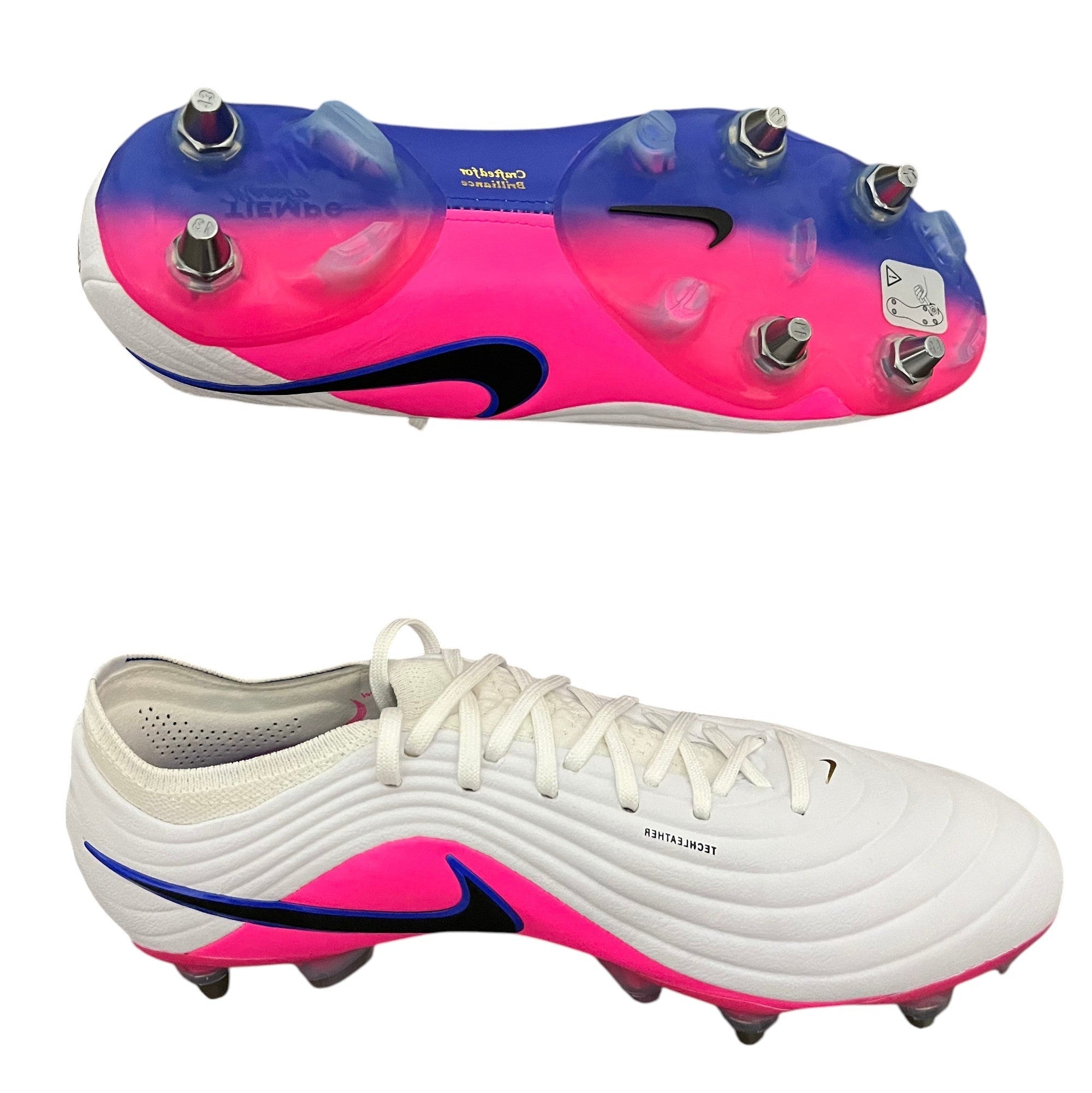 Nike Tiempo Maestro Elite SG-Pro White, Pink and Blue