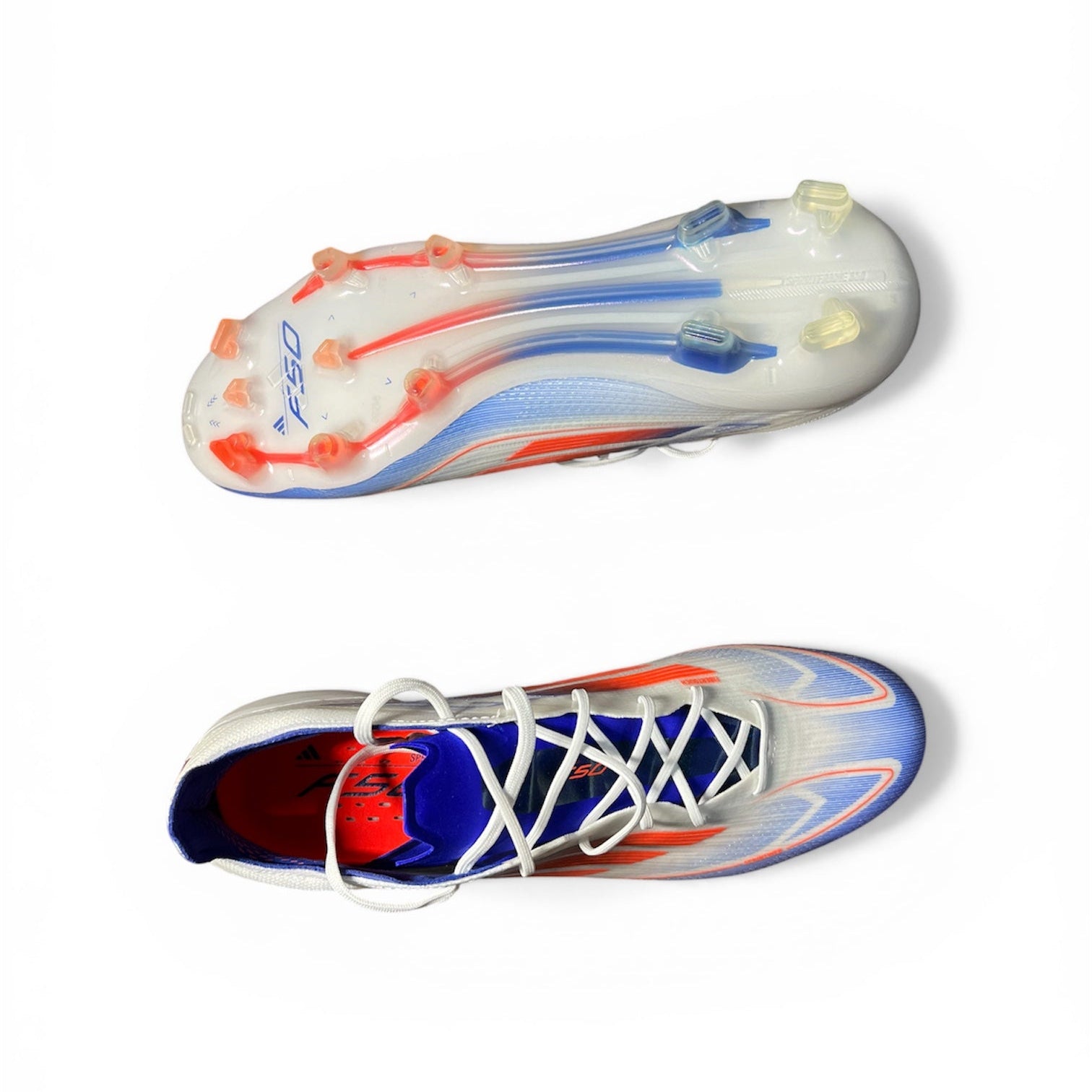 Adidas F50 Elite FG Red, Blue and White